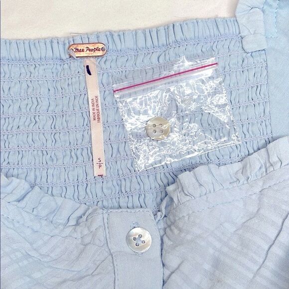 Free People NWOT Leave It To Me Babydoll Blouse - Picture 9 of 9